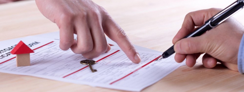 Business owner reviewing insurance policy